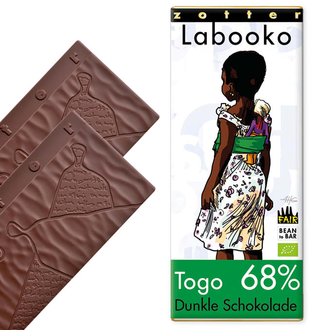 Zotter, tume šokolaad Togo 68%