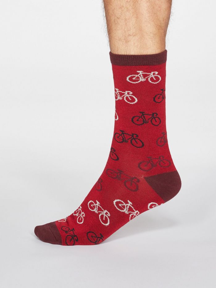 Sokid "Võidusõidu jalgratas", marjapunane