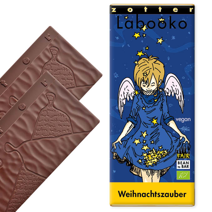 Tume šokolaad "Jõuluime", VEGAN 3 Zotter, Tume šokolaad "Jõuluime"