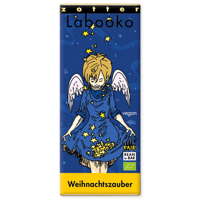 Tume šokolaad "Jõuluime", VEGAN 5 Zotter, Tume šokolaad "Jõuluime"