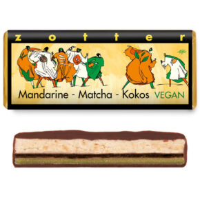 Šokolaad „Mandariin, matcha ja kookos“, VEGAN