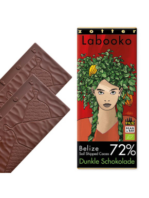 Šokolaad “Belize 72%”, VEGAN