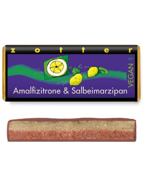 Šokolaad „Amalfi sidrun ja salvei martsipan“. VEGAN