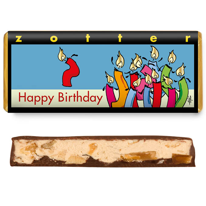 Šokolaad „Palju õnne sünnipäevaks!" 2 Kihilise täidisega šokolaad "Palju õnne sünnipäevaks"