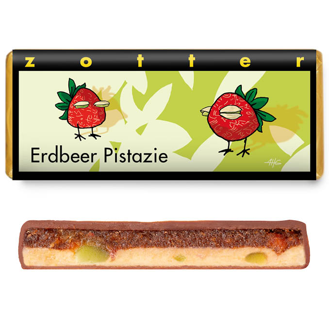Zotter, Šokolaad „Maasika-pistaatsia“