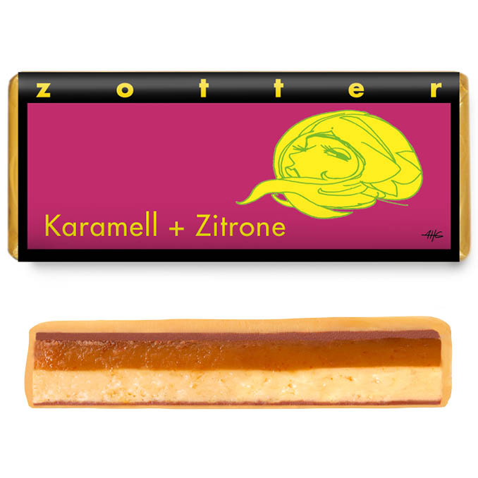 Zotter, Šokolaad „Karamell + sidrun“