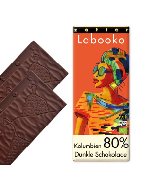 Tume šokolaad “Colombia 80%”, VEGAN