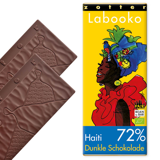 Zotter. Tume šokolaad "Haiti 72%", VEGAN