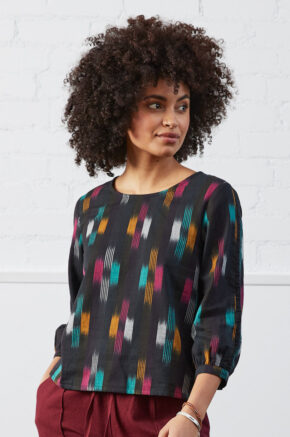 Pitsiga puuvillane pluus nr 36