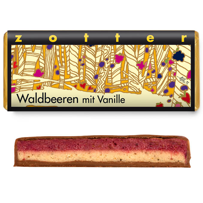 Šokolaad "Metsamarjad vanilliga", Zotter