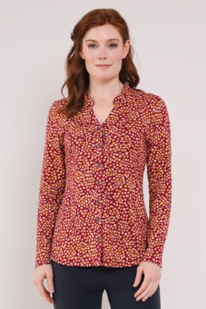 Püstkraega trikotaažpluus GOTS