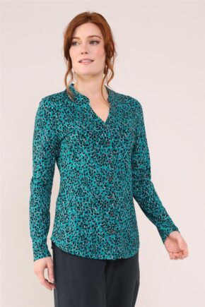 Püstkraega trikotaažpluus GOTS