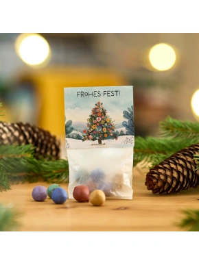 „Häid jõule!“ – värvilised lilleseemne pallid