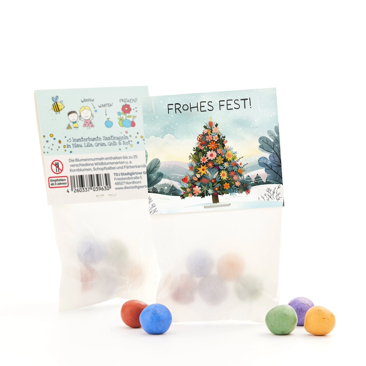 „Häid jõule!“ – värvilised lilleseemne pallid 3 „Häid jõule!“ – värvilised lilleseemne pallid - Image 3