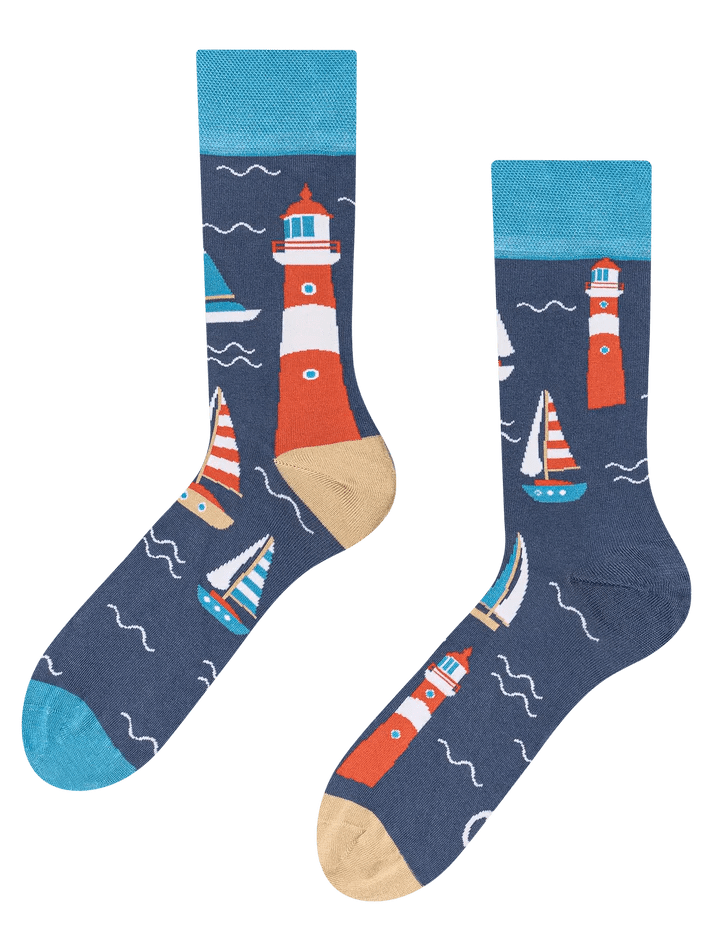 Lustlikud sokid "Tuletorn ja purjelaevad" 5 Lustlikud sokid "Tuletorn ja purjelaevad"