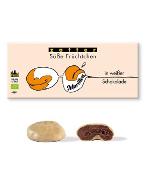 Aprikoosid valges šokolaadis