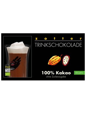 Šokolaad kakaojoogi valmistamiseks “100% kakao”, suhkruta