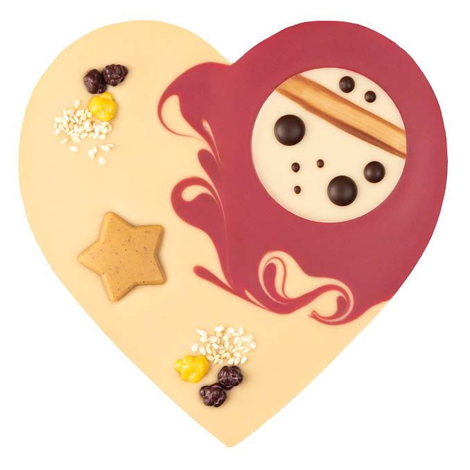 Puna-valge šokolaadisüda kaneeliga, Delux 3 Puna-valge šokolaadisüda kaneeliga, Delux