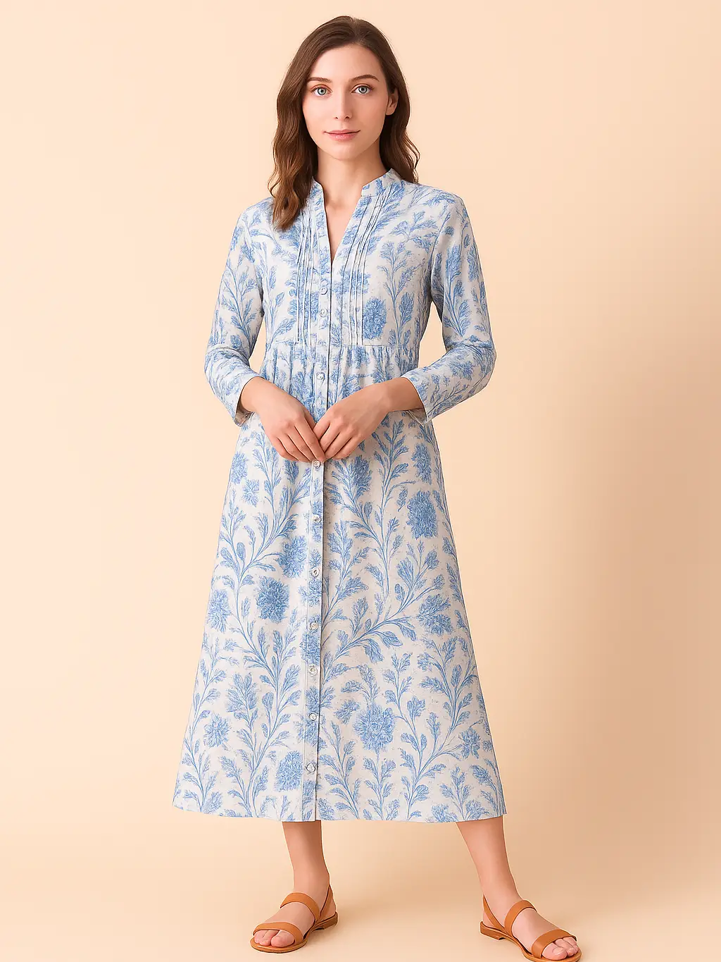 Õrna mustriga kleit 2