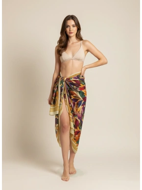 Erksavärviline puuvillane sarong
