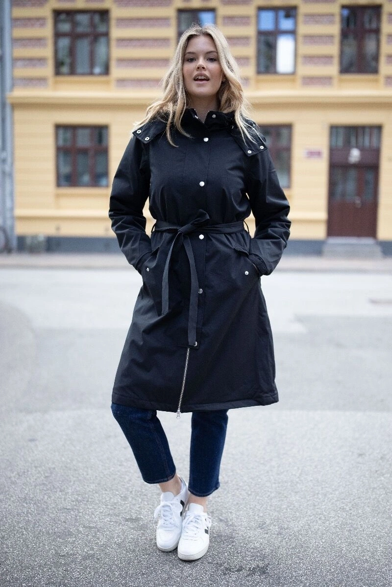 Sooja voodriga vihmamantel